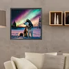 Diamond Painting-DIY Full Round Drill Wolf(40*40 CM)