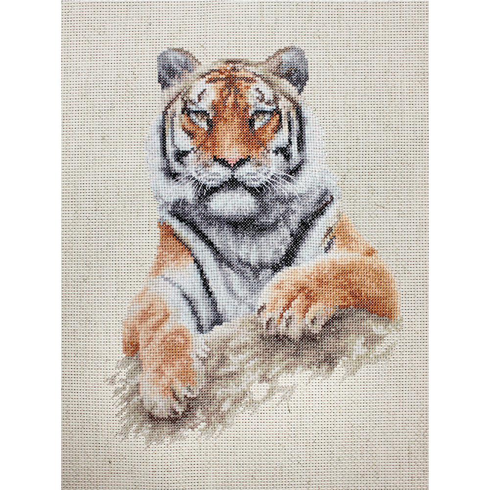 

Tiger - 11CT Stamped Cross Stitch - 40*53CM, 501 Original