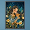 Diamond Painting-DIY Full Round Drill Full Moon Mother Child (40*60CM)
