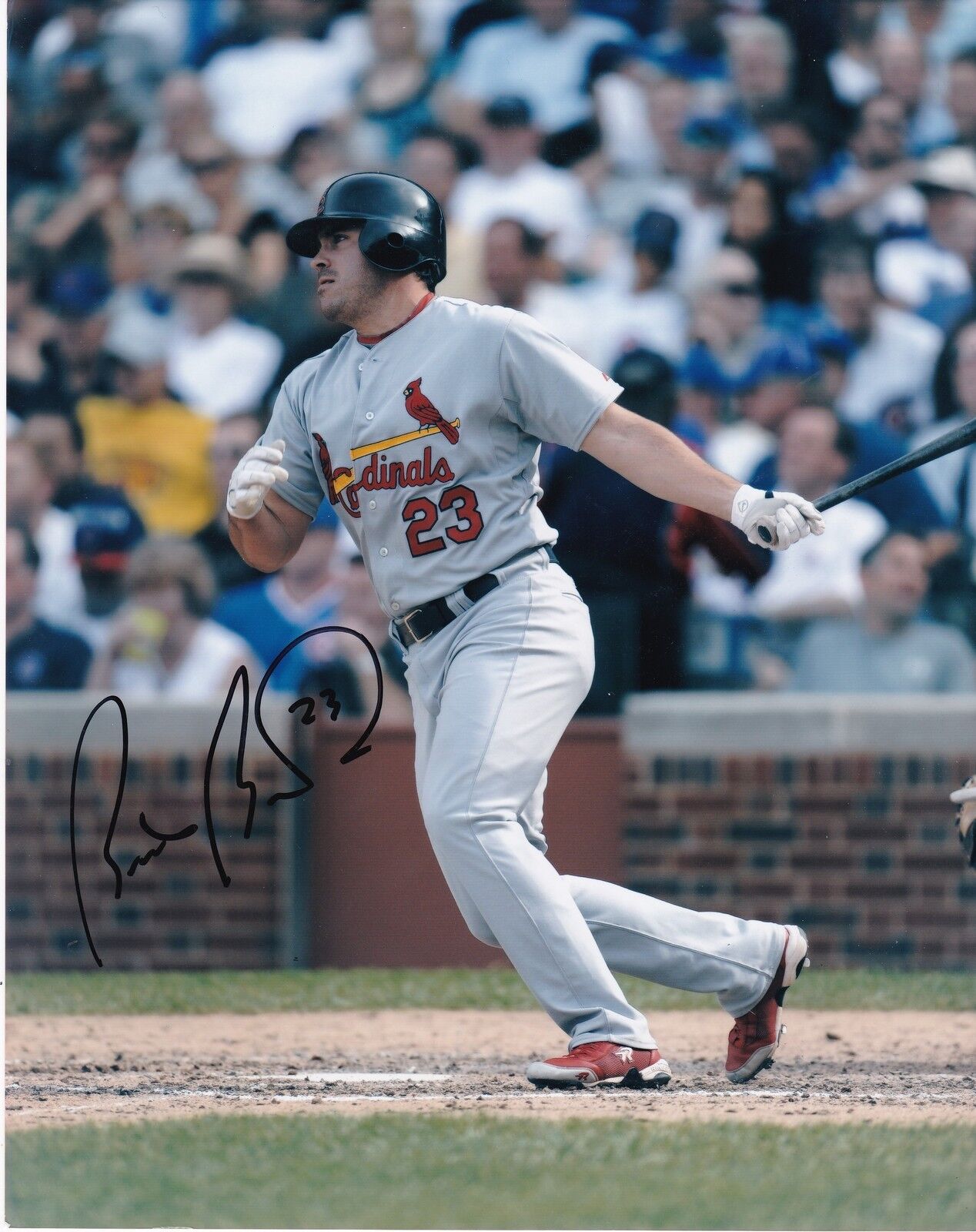 BRIAN BARDEN ST. LOUIS CARDINALS ACTION SIGNED 8x10