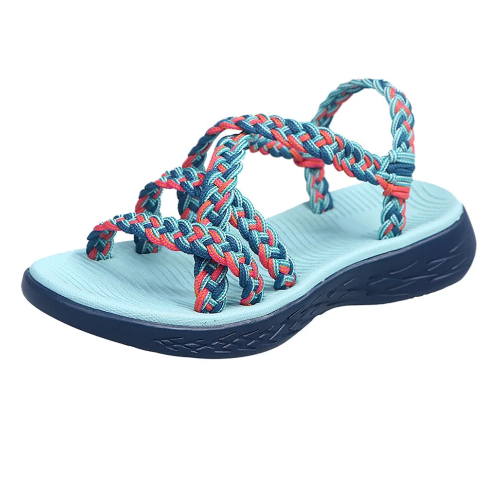 2020 Fashion Summer Women Shoes Strappy Flat Sports Beach Hiking Walking Summer Sandals Ladies Shoes Sandalias