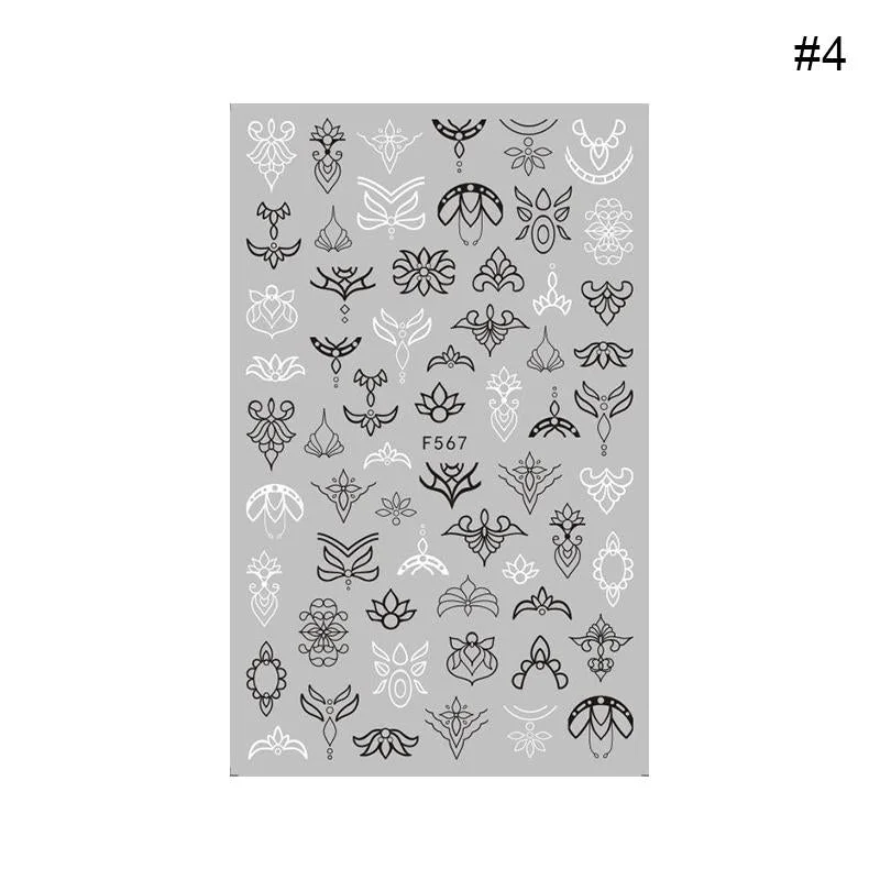 2021 New 3D Nail Art Sticker English Letter Stickers For Nail Foil Love Heart Design Nails Accessories Fashion Manicures Sticker