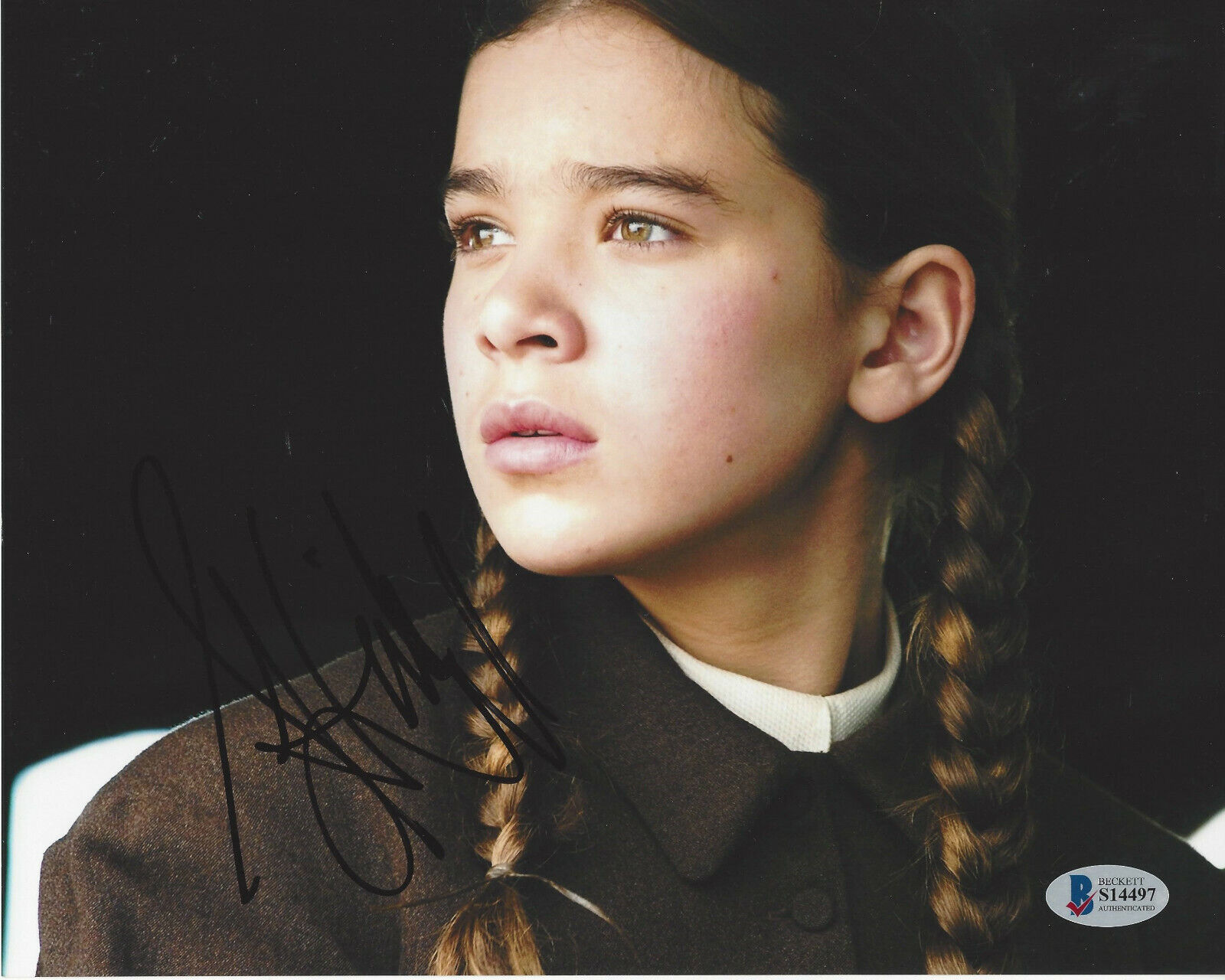 HAILEE STEINFELD SIGNED 'TRUE GRIT' 8x10 MOVIE Photo Poster painting 3 ACTRESS BECKETT COA BAS