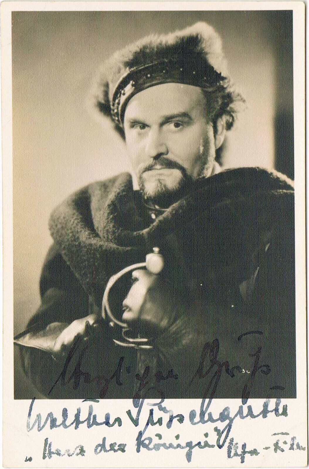 Walther Suessenguth 1900-64 autograph signed Photo Poster painting 3.5x5.5