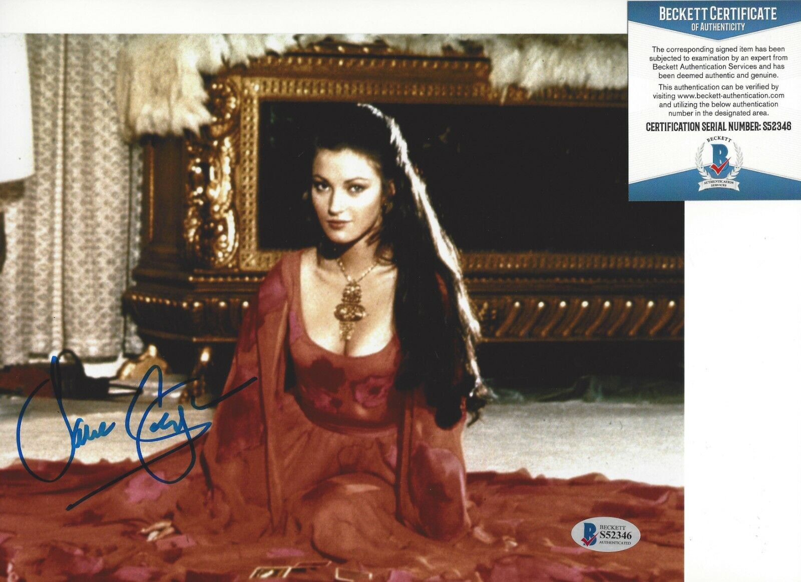 JANE SEYMOUR SIGNED JAMES BOND 'LIVE AND LET DIE' 8x10 Photo Poster painting BECKETT COA ACTRESS