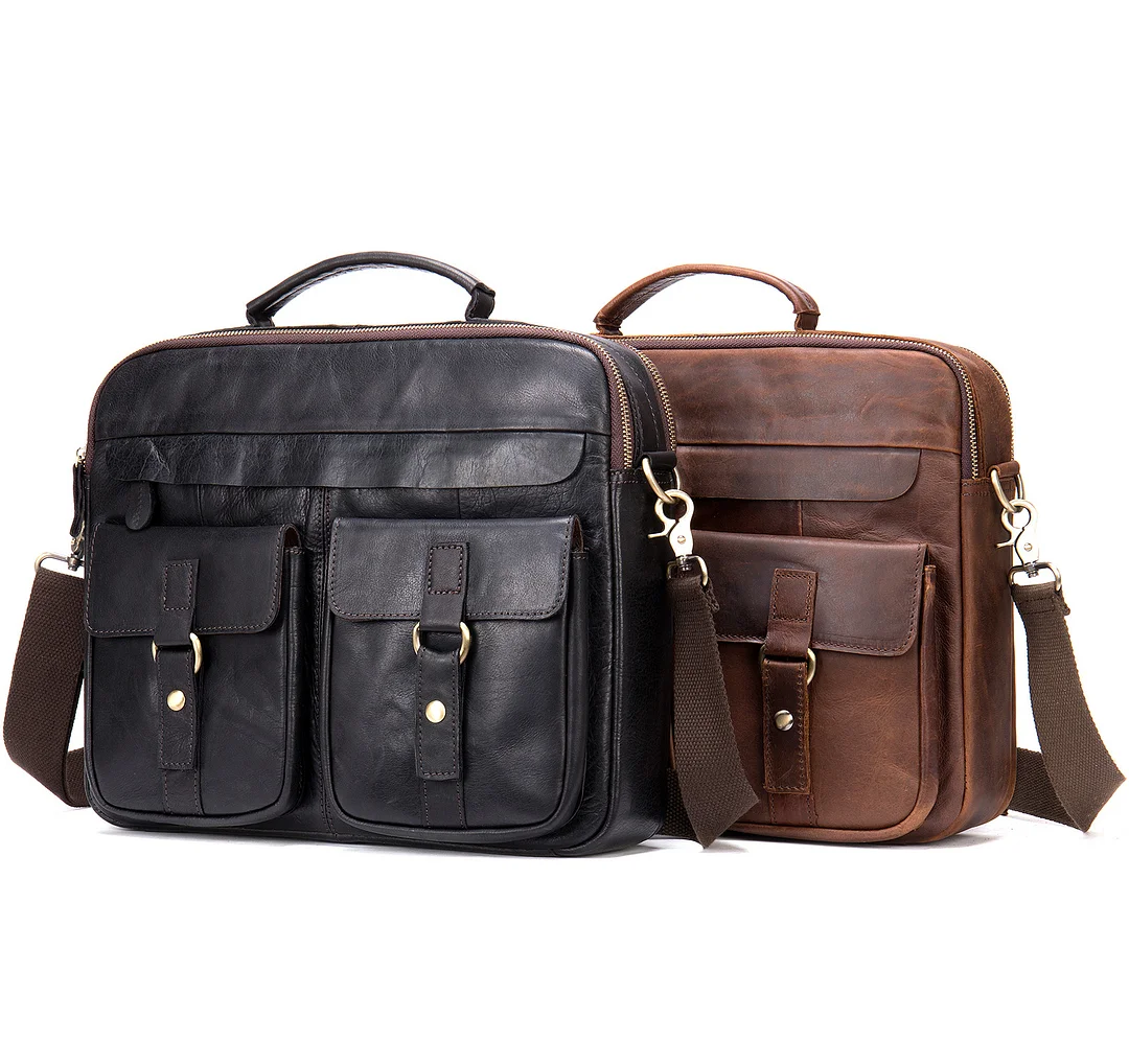 Men's genuine leather retro shoulder bag first layer cowhide messenger bag handbag