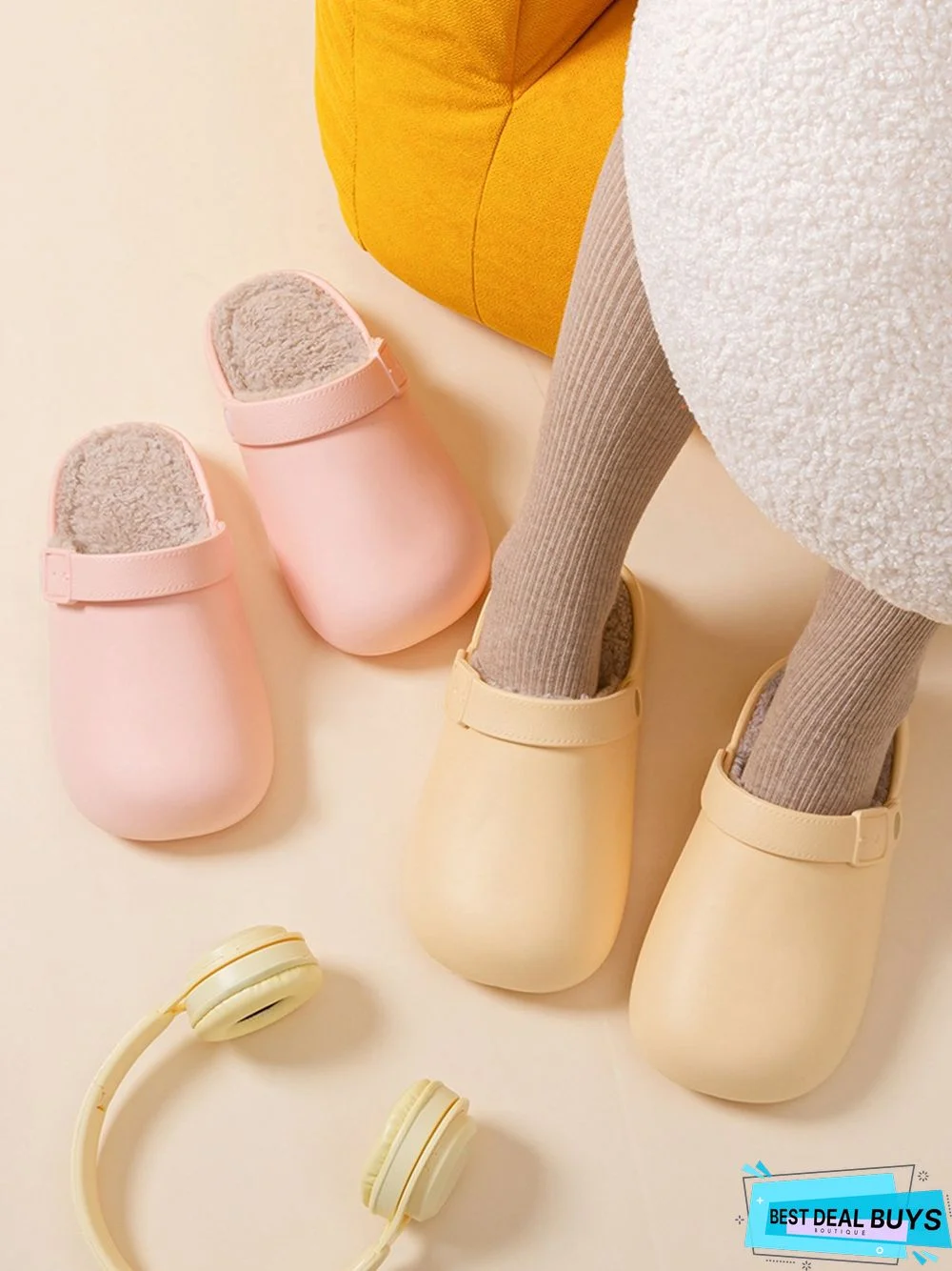 Waterproof Casual Winter Warm Lined Eva Sandals