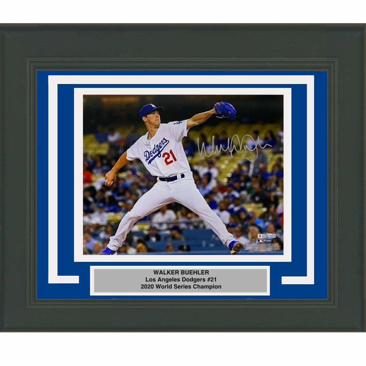 FRAMED Autographed/Signed WALKER BUEHLER LA Dodgers 16x20 Photo Poster painting Fanatics COA