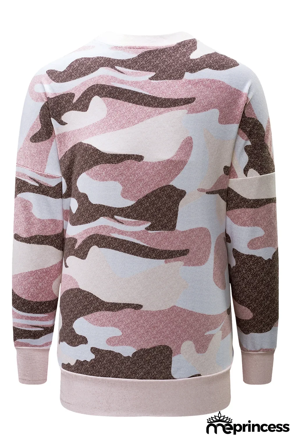 Dusty Pink Digital Camo Print Sweatshirt
