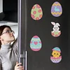 8Pcs DIY Easter Egg Chicken Diamond Painting Fridge Magnets