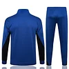 Joyfball 2024/2025 Kids Size Internazionale Milan Long Zipped Jacket Royal Blue Inkjet Soccer Jersey 1:1 Thai Quality 