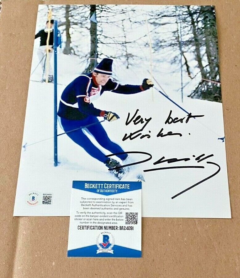 JEAN CLAUDE KILLY SIGNED OLYMPIC SKING 8X10 Photo Poster painting BECKETT CERTIFIED #2