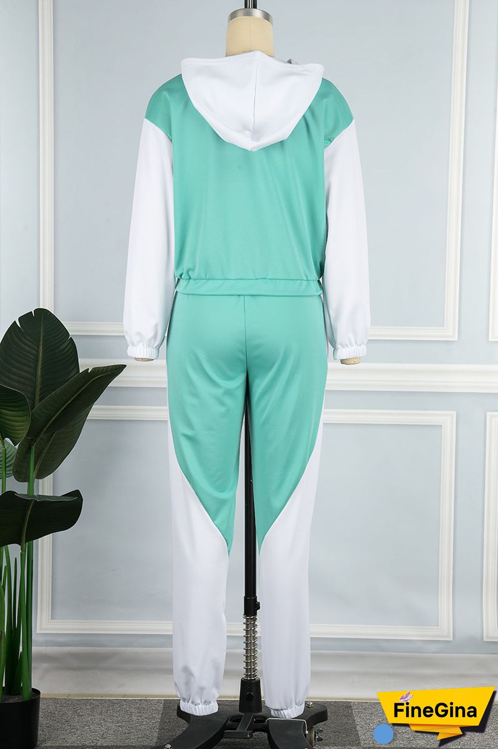 Yellow Casual Solid Patchwork Hooded Collar Long Sleeve Two Pieces