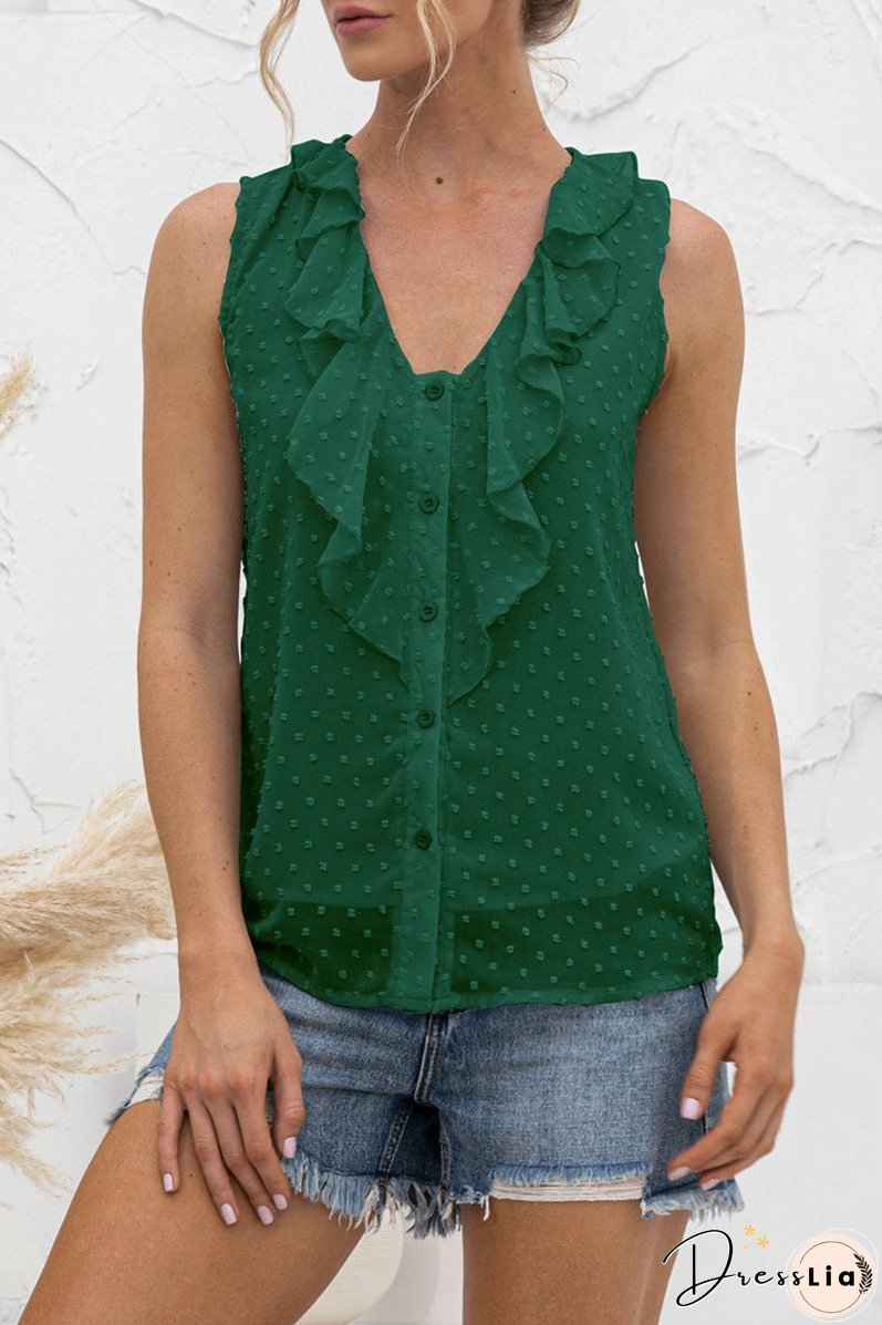 Fashion Casual Solid Split Joint V Neck Tops
