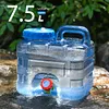 Portable Container with Faucet Camping Equipment Outdoor Water Bucket for Hiking