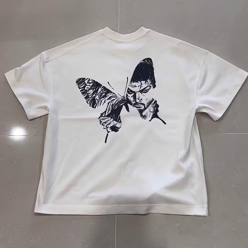 Sopula Butterfly Cartoon Vagabond Print T-Shirt - SOPULA