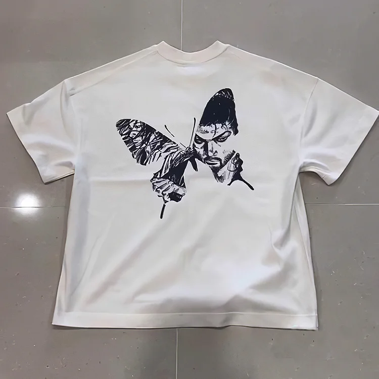 Sopula Butterfly Cartoon Vagabond Print T-Shirt