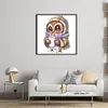 Owl - 18CT Stamped Cross Stitch 20*20cm/7.87*7.87in