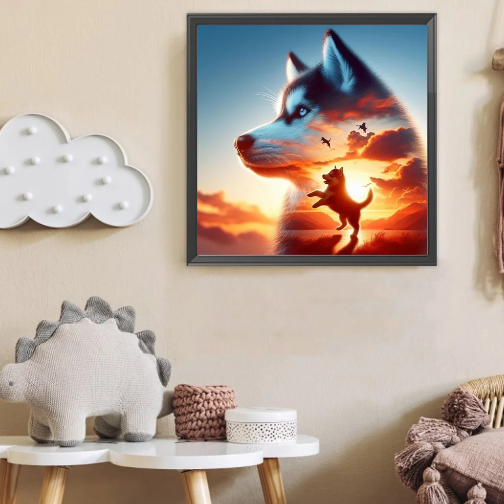 Diamond Painting - Full Round Drill - Wolf(Canvas|40*40cm)