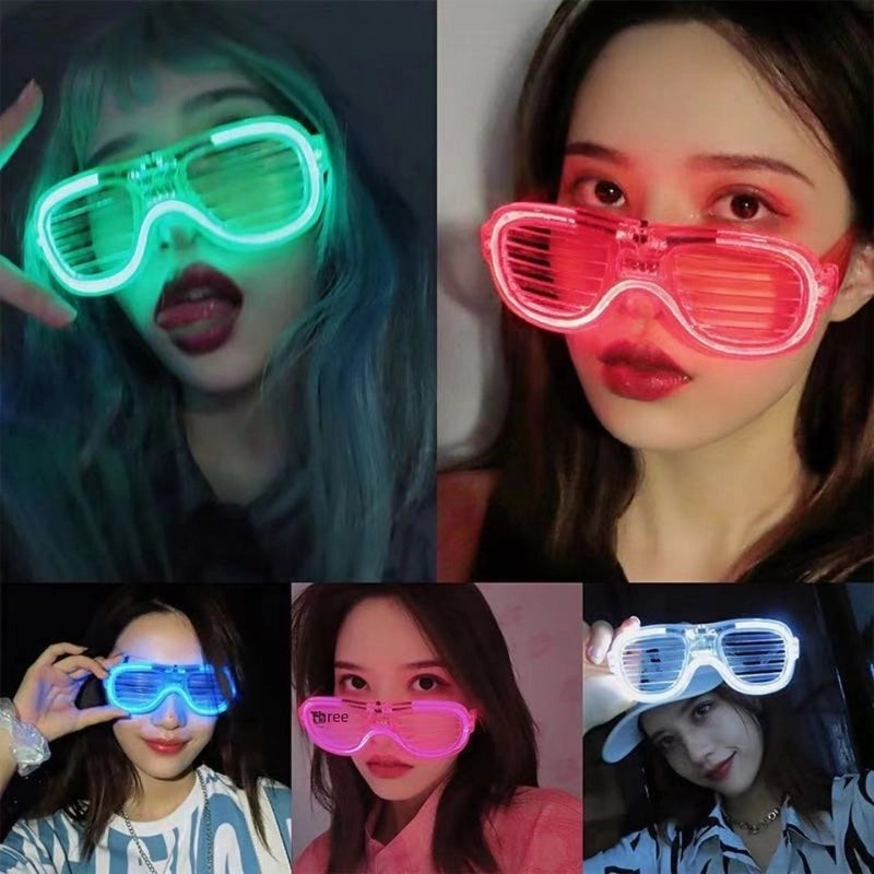 Blinds Luminous Glasses LED Cold Light Creative Glasses Bar Party Atmosphere Props Children’s Toys