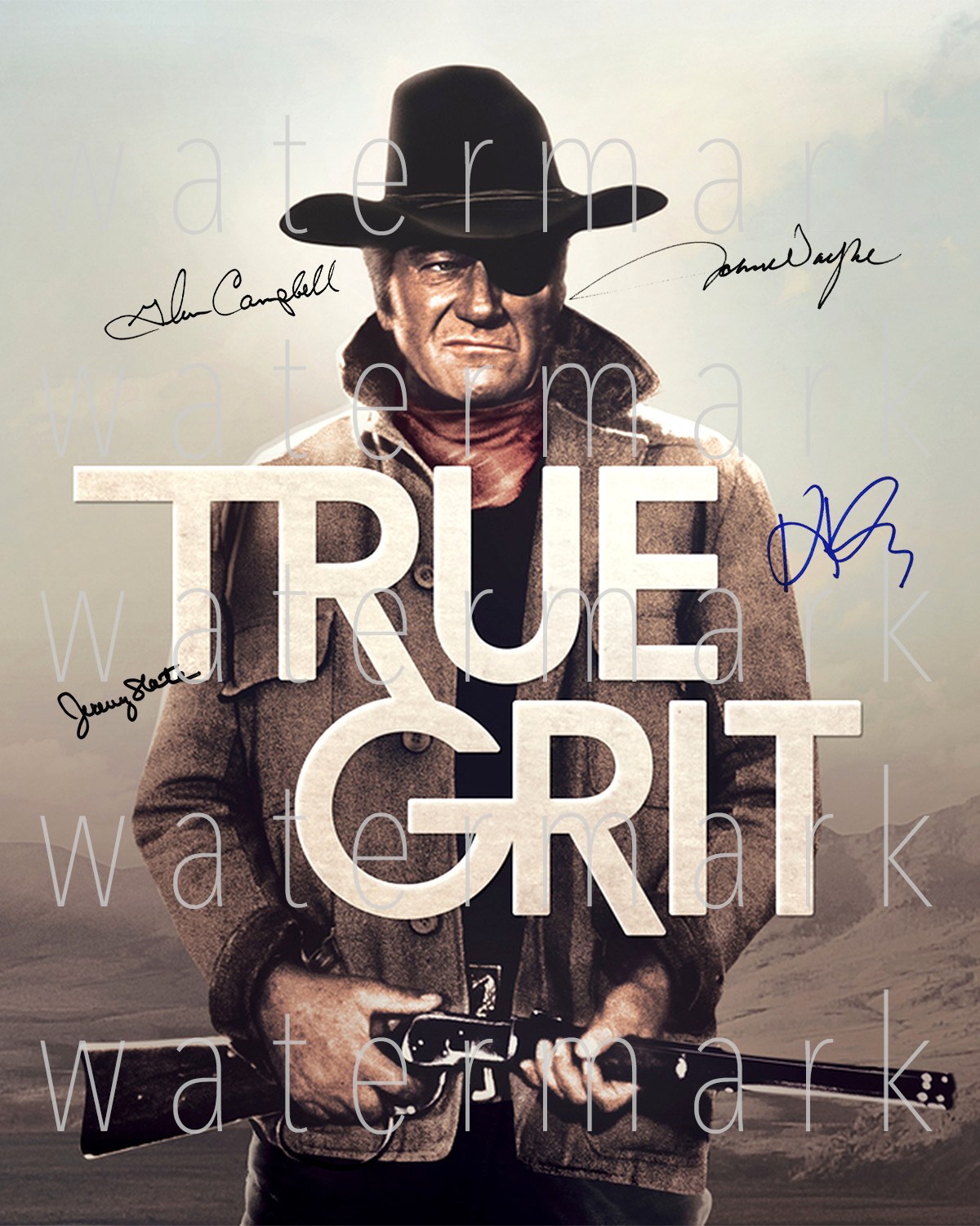 True Grit signed Photo Poster painting John Wayne Glen 8X10 Photo Poster painting picture poster autograph RP