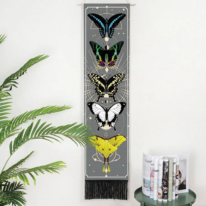 Black Tarot Card Constellation Tapestry Wall Hanging Astrology Divination Phase Tapestries Home Bedroom Office Galaxy Decor