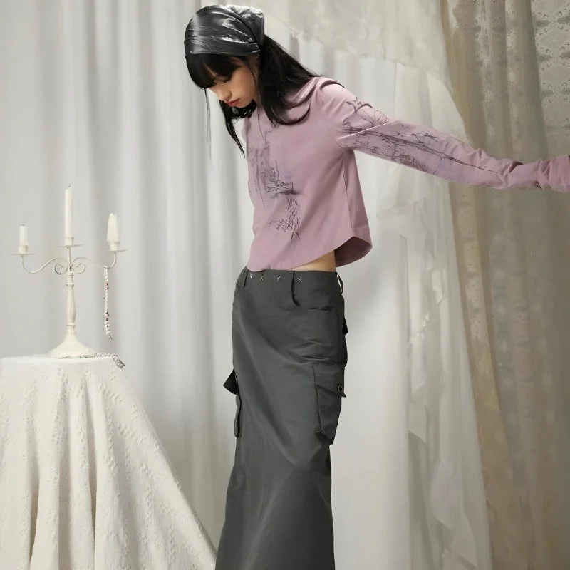 Brownm Grunge Sigilism Top