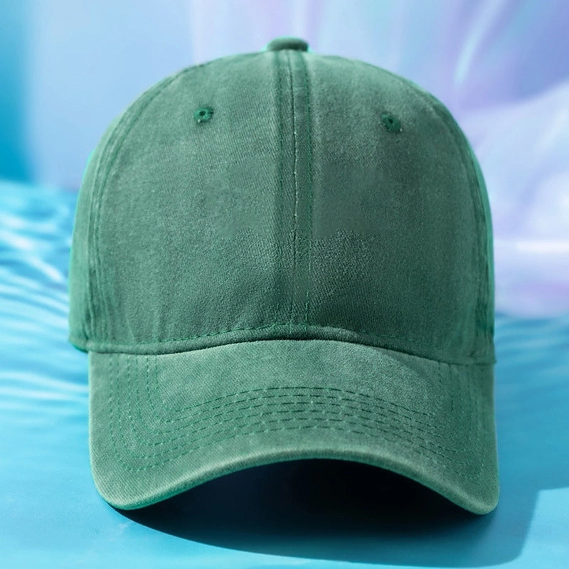 Unisex Retro Solid Color Baseball Cap