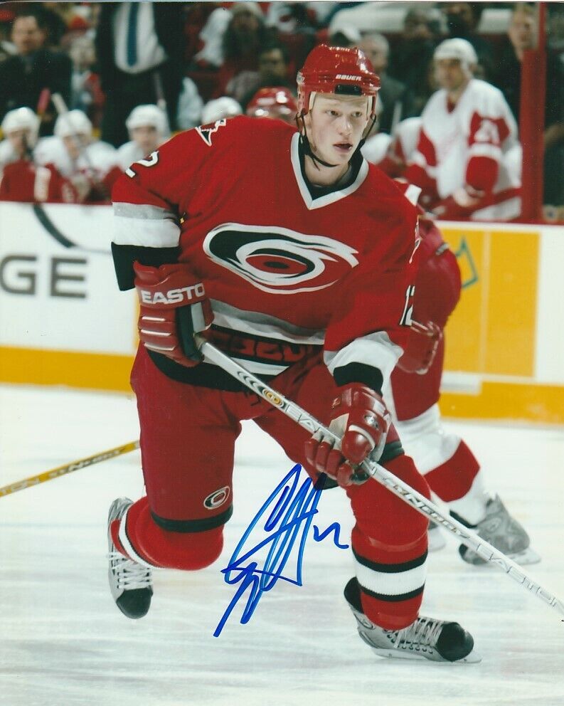 ERIC STAAL SIGNED CAROLINA HURRICANES 8x10 Photo Poster painting #2 Autograph