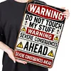 Warning - Vintage Metal Signs(12*16Inch) - Warning