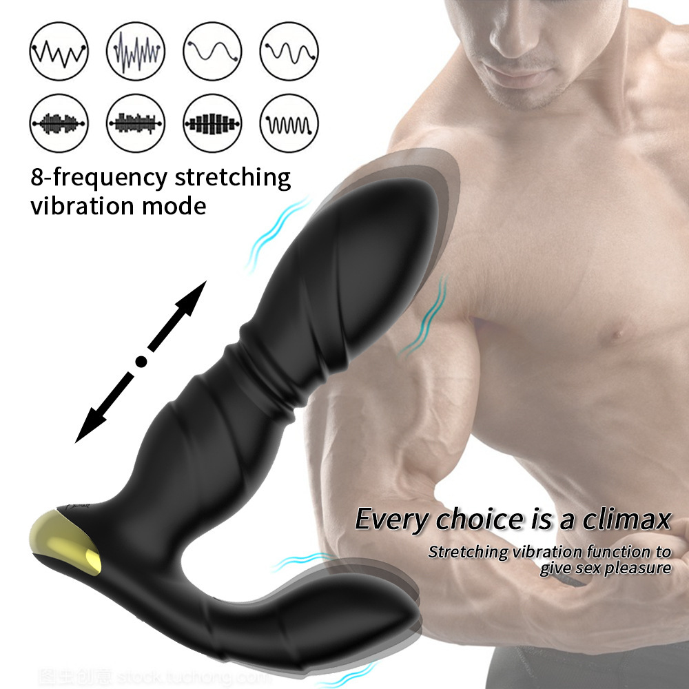 Retractable Vibration Anal Plug for Enhanced Pleasure