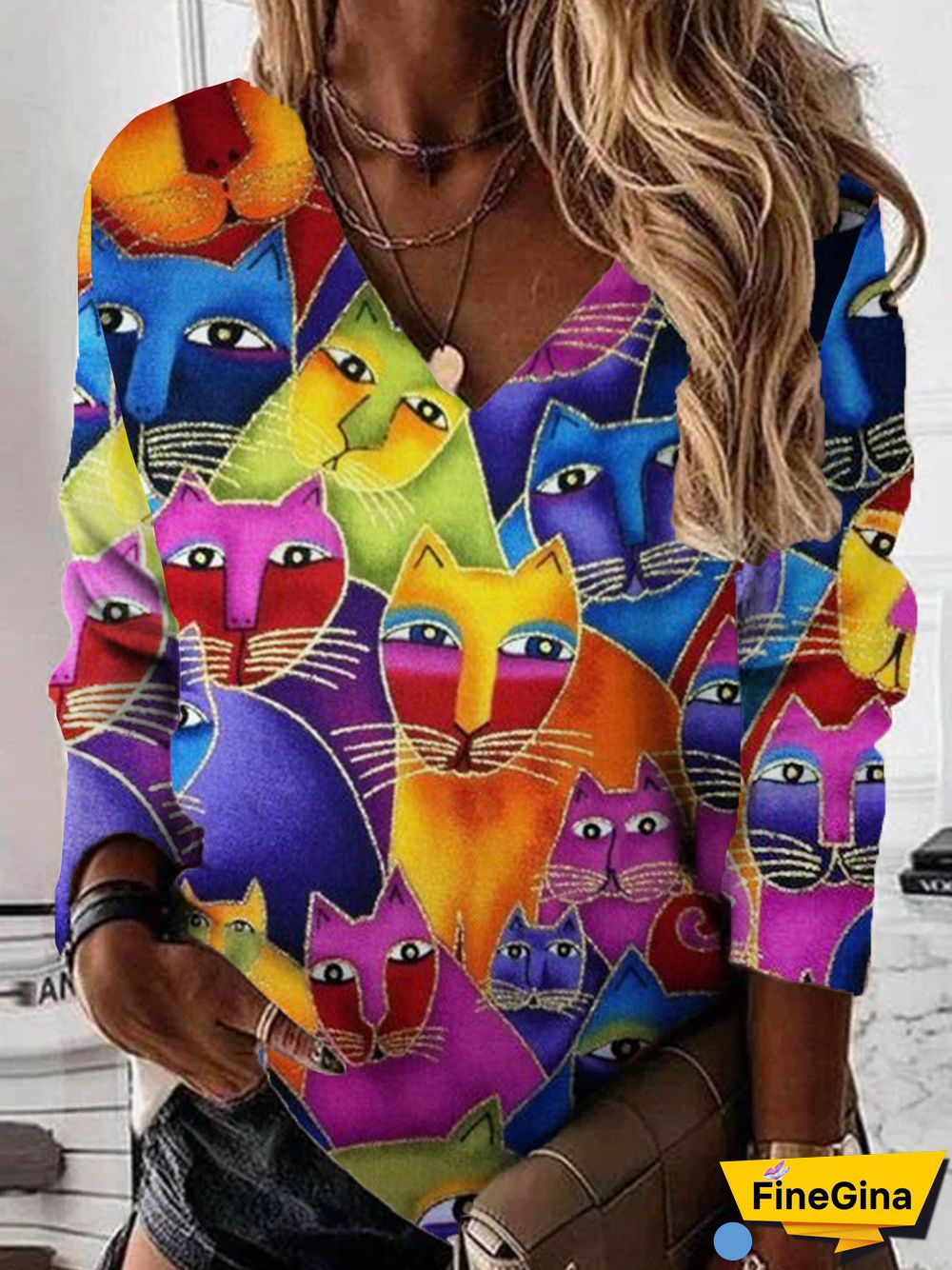 V Neck Sweatshirts
