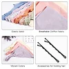 8PCS Plain Color Triangle Scarf Hair Band