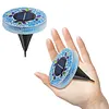 4Pcs LED Mosaic Solar Disk Light IP44 Waterproof Decorative Driveway Lamps Solar-Powered Ground Mosaic Disk Lamp for Outdoor Walkway Patio & Lawn
