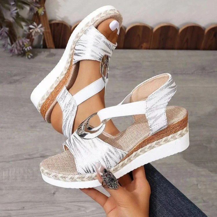 Yyvonne Thick-Solled Sandals 2025 Summer New Waterproof Table Sandals Fashion Slope Sandals