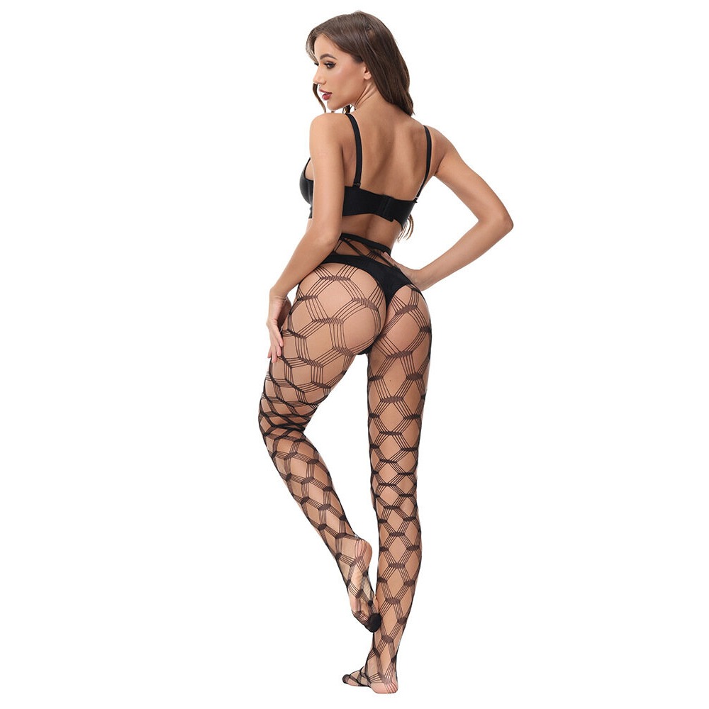 Bold Diamond Net Tights by COLDOO front product view