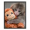 Punch Monkey-11CT Stamped Cross Stitch 40*50cm tapestrymarket