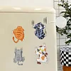 (US Local)6Pcs Acrylic Runaway Cat Diamond Art Refrigerator Magnets Sticker for Beginners