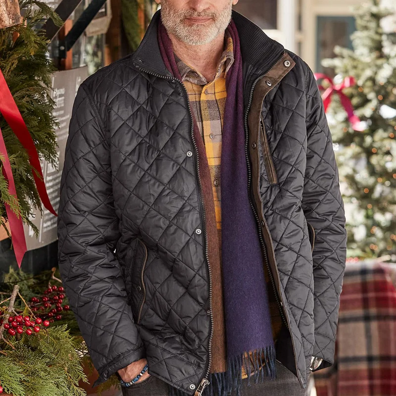 Vintage Cotton Quilted Lapel Jacket