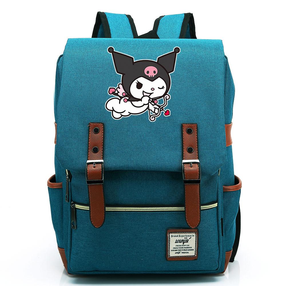 Mayoulove Kuromi Backpack Lightweight Design with Cute Character for School and Outdoor Adventures-Mayoulove