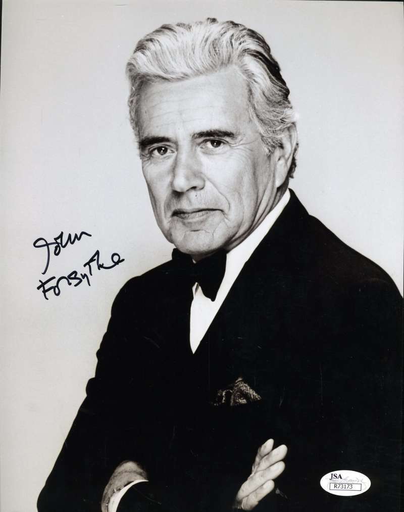 John Forsythe Jsa Cert Hand Signed 8x10 Photo Poster painting Authenticated Autograph