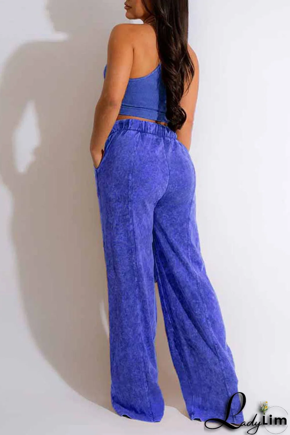 White Casual Solid Patchwork O Neck Sleeveless Two Pieces