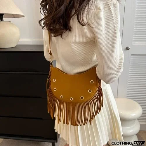 Fringe Detail Crossbody Bag