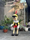 Solid Wood Pinocchio Marionette Toy Wooden Decorative Doll