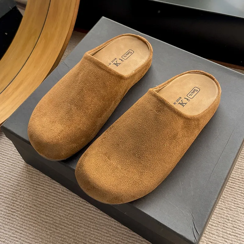 Yyvonne Slippers Women Wear 2025 Spring Explosion Of Thick Soles Of Lazy Shoes Retro Bag Head Half Slippers