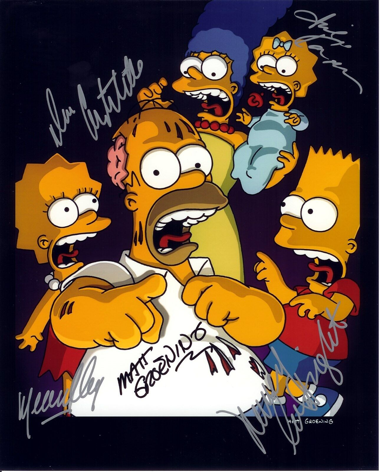 THE SIMPSONS - CAST Signed Autographed 8x10 Reprint Photo Poster painting #3 !!