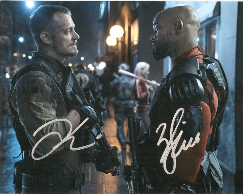 Will Smith & Joel Kinnaman Signed Autographed Suicide Squad