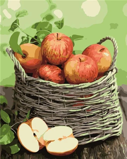 French Apples - Still Life Paint By Numbers