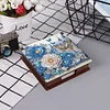 Blaue Blumen Holz-DIY 5D Diamantmalerei Notizbox 640 Notizbl&ouml;cke B&uuml;ro Startseite