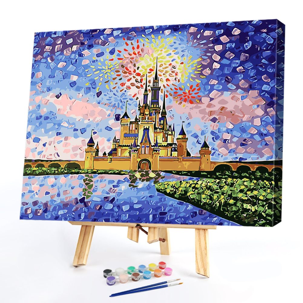 

40*50CM Paint By Numbers - Brilliant Castle, 501 Original